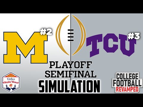 2022 CFB Semifinals Simulation in NCAA 23 | #2 Michigan vs #3 TCU