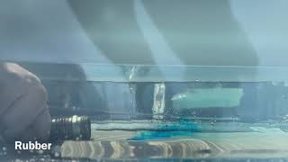 Fluid Mechanics No Slip Demonstration on Various Materials