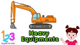 Download lagu Belajar Bahasa Inggris Mengenal Nama - Nama Alat Berat | 123 English For Kids | Kartun Anak Channel mp3
