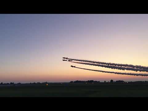 Aeroshell Aerobatic Team Takeoff with in cockpit audio - Owensboro Airshow 2017