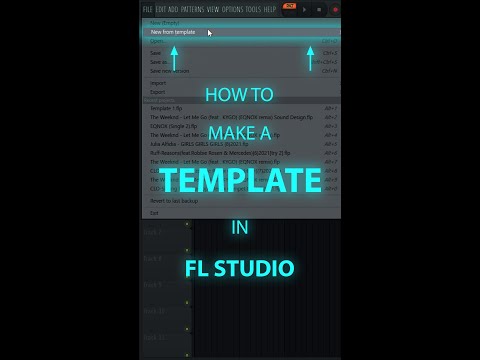 How to make a TEMPLATE in FL STUDIO..?#shorts