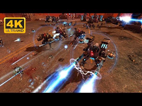 EPIC AND SPECTACULAR! Tau Empire vs Chaos Space Marines - WH 40K Dawn Of War Definitive Edition