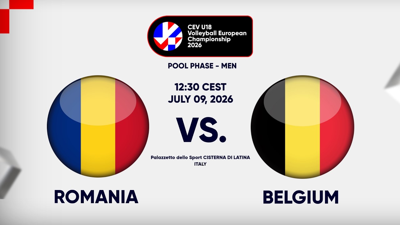 Full Match | Romania vs. Belgium | CEV U18 Volleyball European Championship 2026 | Men