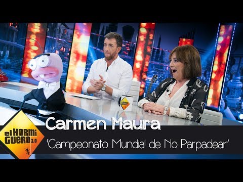 Carmen Maura en el 'Campeonato internacional de no parpadear' - El Hormiguero 3.0