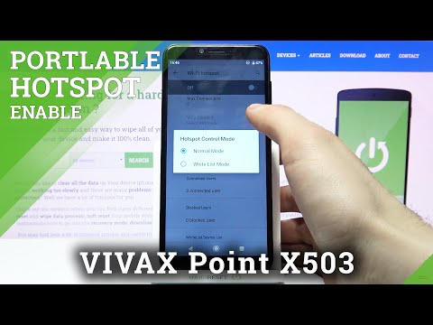 How to Activate Portable Hotspot on VIVAX Point X503 – Configure