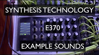 Video thumbnail for Synthesis Technology - E370 - Example Sounds - MoXoM by MoXoM