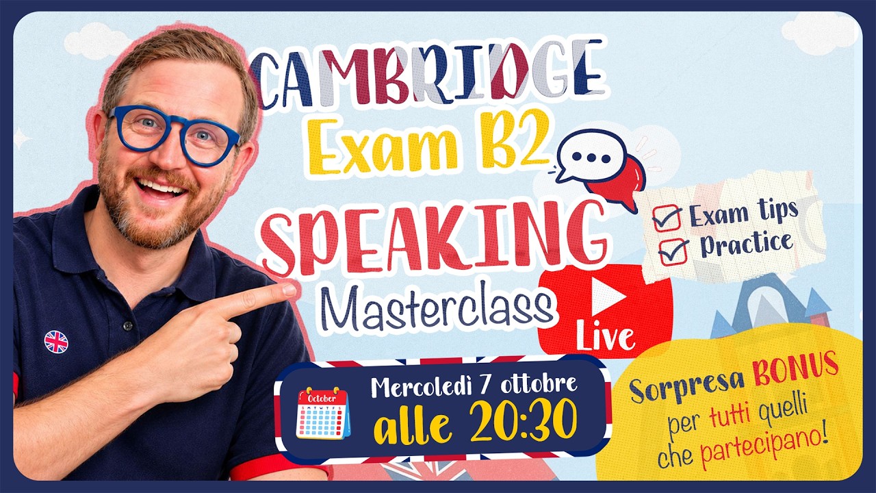 LIVE! Speaking MASTERCLASS! Cambridge B2!
