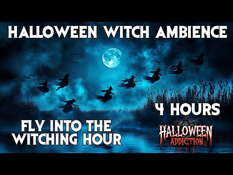 4 Hours of Witches Flying - Relaxing Halloween Ambience for Spooky Souls