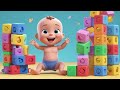 Baby Ray Jumps Over Blocks | Fun Movement and Counting Song for Kids | Baby Ray Rhyme