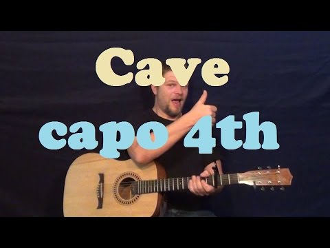 Cave (Mumford & Sons) Easy Guitar Lesson Strum Chords How to Play Tutorial Capo 4th