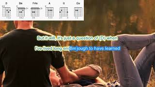 A Matter of Trust by Billy Joel play along with scrolling guitar chords and lyrics