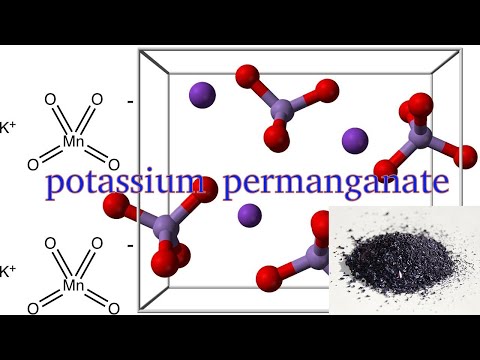 Potassium permanganate crystal