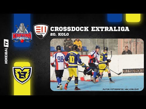 Highlights 20.kola CROSSDOCK Extraligy hokejbalu | HbK Karviná vs. HBC Hostivař | 6.4.2024