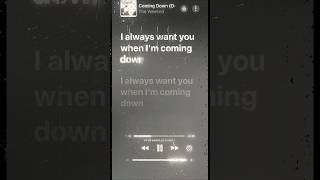 The Weeknd - Coming Down |  Aesthetic Lyrics Edit 🎧🎶✨