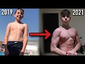 15 YEAR OLD 2 YEAR BODY TRANSFORMATION! (13-15) | Bodybuilding