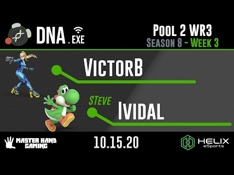 DNA.EXE S8:W3 - VictorB (Zero Suit Samus) Vs. STeve | Ividal (Yoshi) - Pool 2 WR3