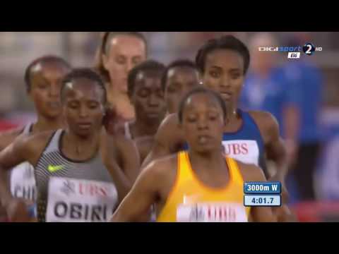29 Genzebe Dibaba 8 31 84 MR Women's 3000m Diamond League Lausanne 2016 HD