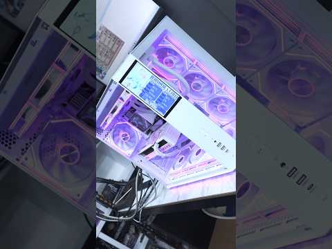 앱코 UD51L 엑시드 LCD 강화유리 ARGB BTF (화이트) + darkFlash WAVE DV360S MAX ARGB 디스플레이 (화이트) #pcbuild  #조립컴퓨터
