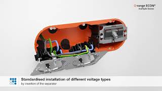 The new O-range ECON® 2 / 3 / 4 - gang junction boxes