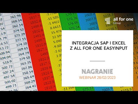 Integracja SAP i Excel z All for One EasyInput