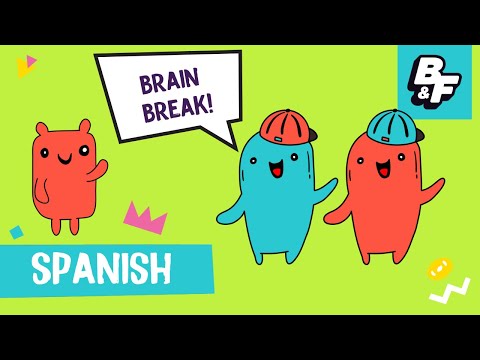 Learn Spanish with BASHO & FRIENDS | Brain Break Movement Song for Kids