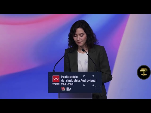 Díaz Ayuso sobre el "Plan Industria Audiovisual" y las ayudas al sector