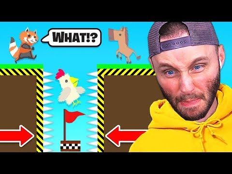 I BLOCKED THE FINISH LINE! (Ultimate Chicken Horse)