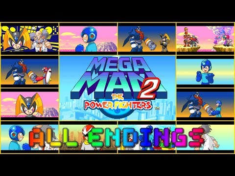 Mega Man 2 - The Power Fighters - All Endings - Arcade