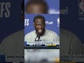 Draymond Green speaks on his Flagrant 2 foul ? #shorts