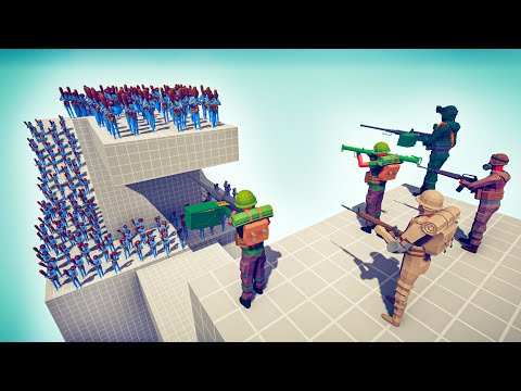 US ARMY SOLDIER vs 100x UNITS - Totally Accurate Battle Simulator TABS