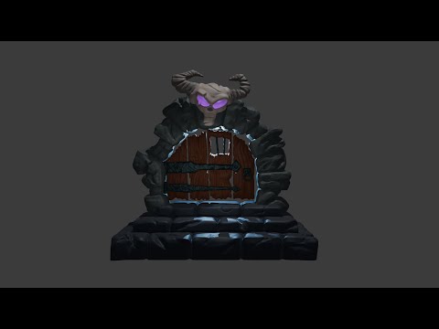 I Made A Dungeon Door As My Second Project Learning 3d modeling in Blender