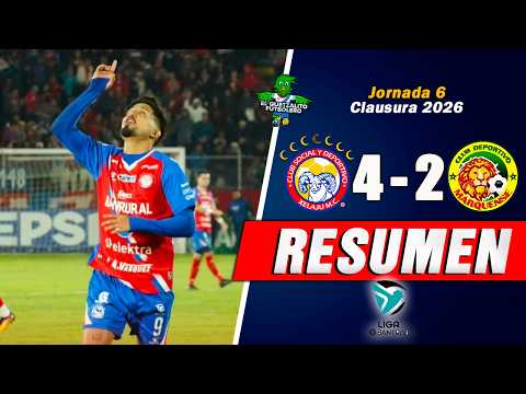 RESUMEN COMPLETO / Xelajú MC 4 Vs Marquense 2 - Jornada 6 Torneo Clausura 2026
