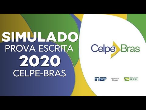 Celpe-Bras Simulado PROVA ESCRITA 2020
