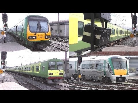 Irish Rail 29000, 8520, 8500 and 22000 Class Trains - Connolly Station, Dublin