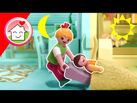 Playmobil Familie Hauser - Frühaufsteher oder Nachtmensch - Geschichte mit Anna und Lena