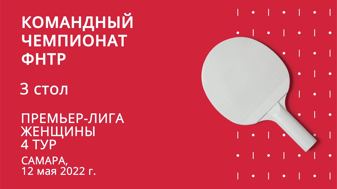 КЧ ФНТР 21/22. Женская Премьер-лига. 4 тур. 12.05.2022 (3 Стол)