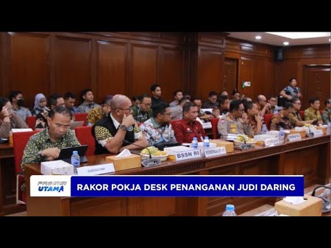 RAKOR POKJA DESK PENANGANAN JUDI DARING