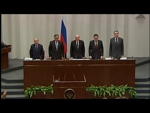 Federation Council Last Patriotic Song Handover to Soviet Anthem as New Russian Anthem - 20.12.2000