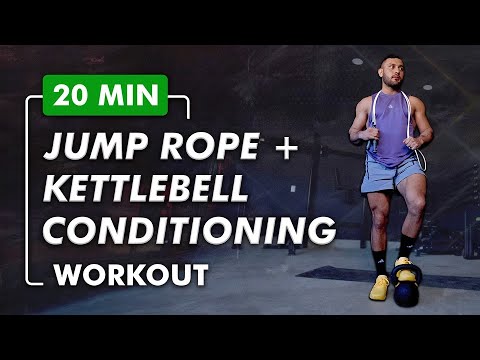 20 Minute Jump Rope and Kettlebell Conditioning Workout