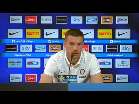 Lukas Podolski: "Habe mit Jogi Löw über Wechsel gesprochen" | Poldi-Vorstellung bei Inter Mailand