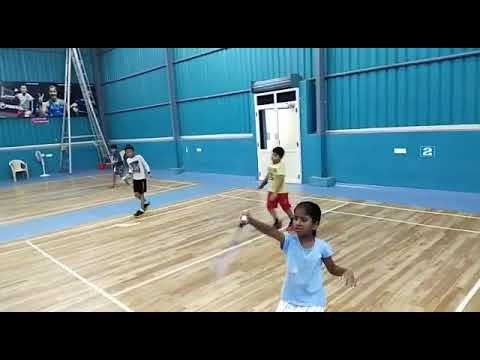 my children at badminton summer camp #badminton #summercamp