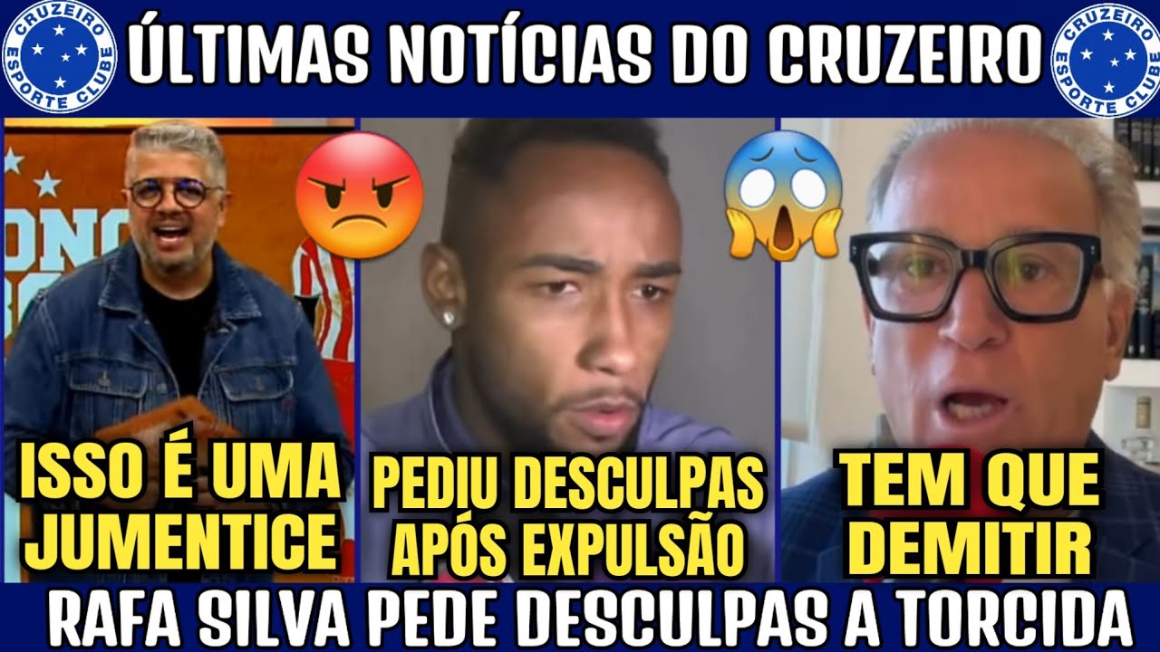 👀☎️ "ESSA DESCULPAS NÃO ME CONVENCEU" RAFA SILVA PEDE DESCULPAS A TORCIDA DO CRUZEIRO.