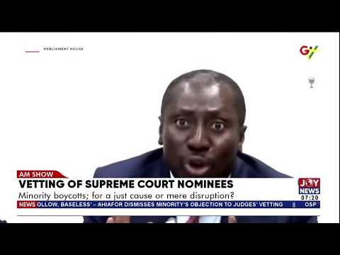 Supreme Court Vetting Chaos: Was the Minority Right to Walk Out? | Matters Arising