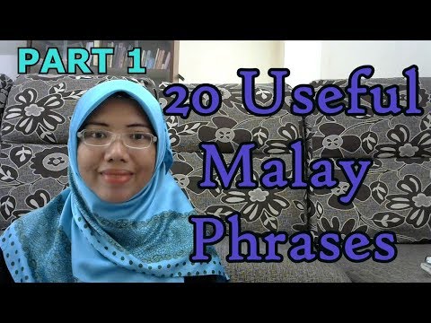 [LEARN MALAY] 98-20 Useful Malay Phrases 1