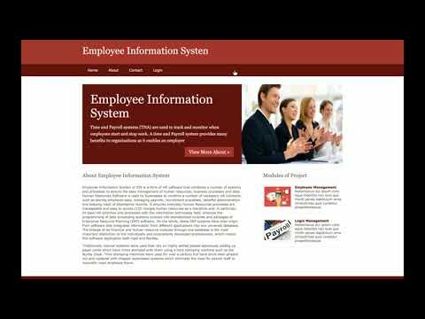 Employee Information System Python Django Project Tutorial