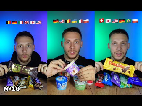 ASMR:ICE CREAM FLAG MUKBANG(Compilation).№10