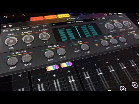 VHS - Vintage Synthwave Synth by AudioKit - Let’s Track it in Loopy Pro - iPad Demo