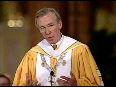 President Garvey speaks at the Mass of the Holy Spirit 2012.