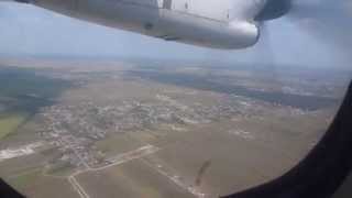 preview picture of video 'Approaching and landing Bucharest Otopeni, RW 08L'