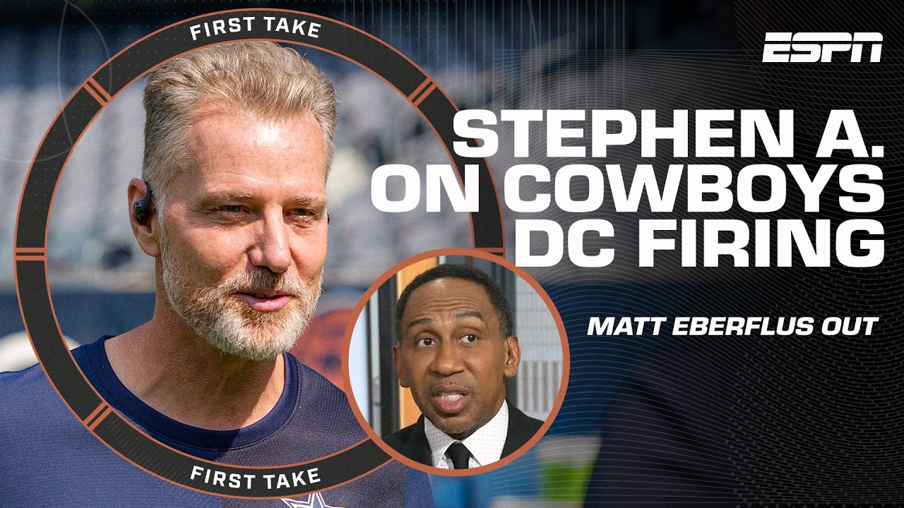 Stephen A. reacts to the Cowboys firing DC Matt Eberflus 🗣 'Some coaches get LAX...' | First Take